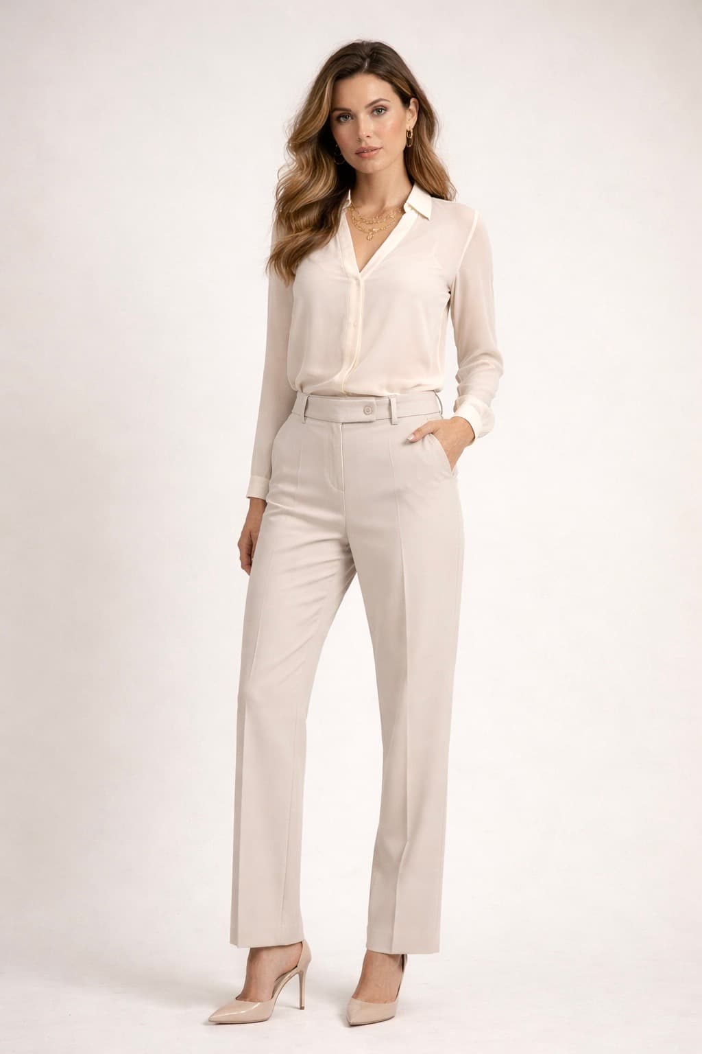 Pantaloni — 23018 — BEIGE