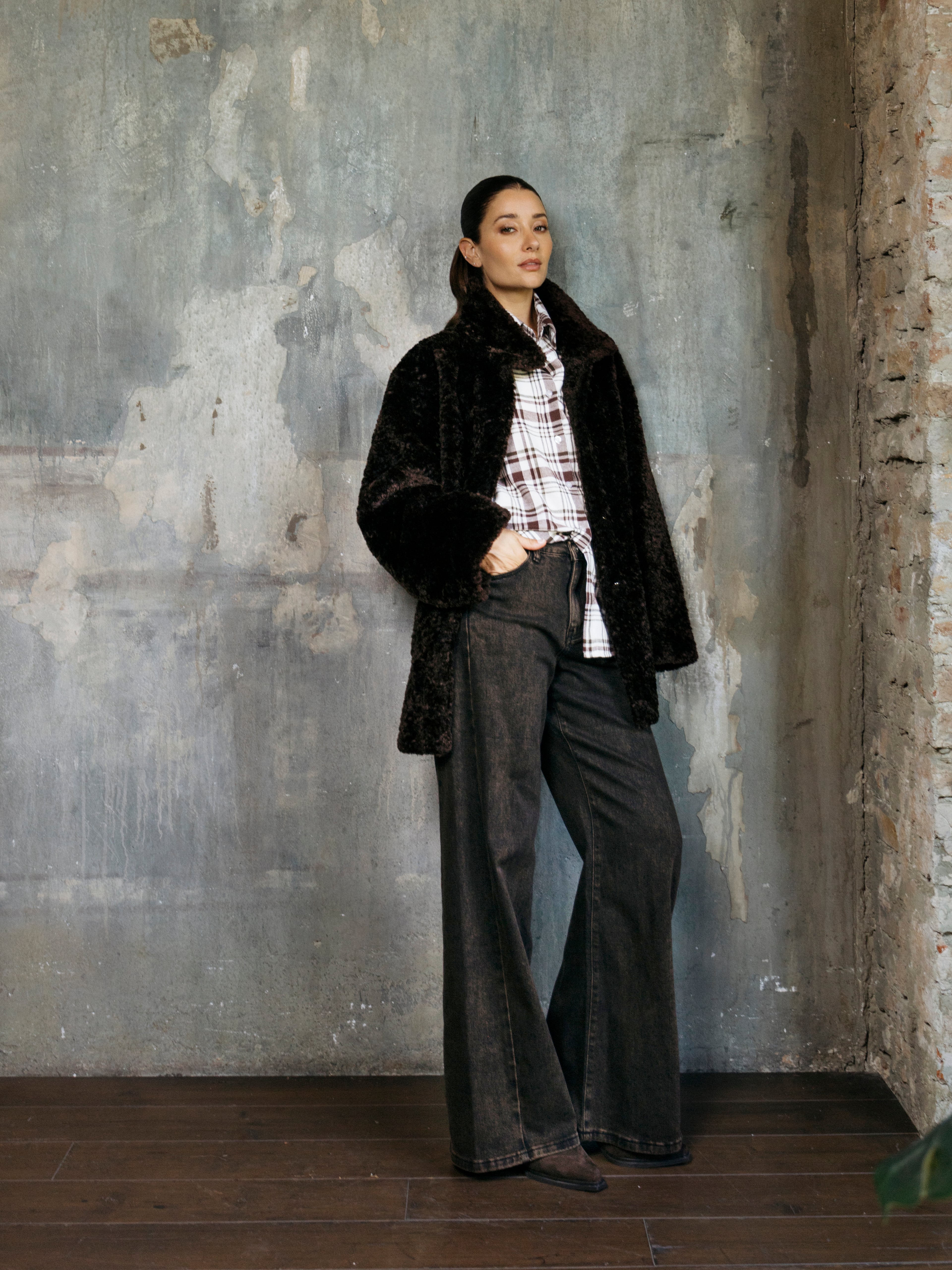 CAPPOTTO REVERSIBILE IN PELLE E PELLICCIA